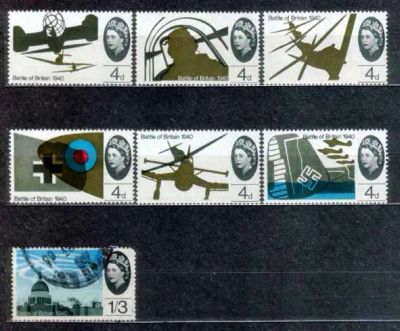 Лот: 25806252. Фото: 1. Англия 1965_Битва за Англию_В8. Марки