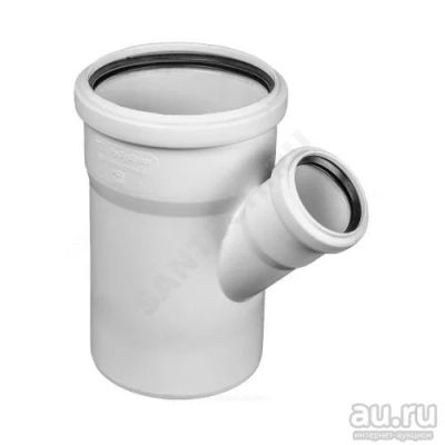 Лот: 15820630. Фото: 1. Тройник ПП Д 110/50*45 бесшумный... Фитинги, подводка