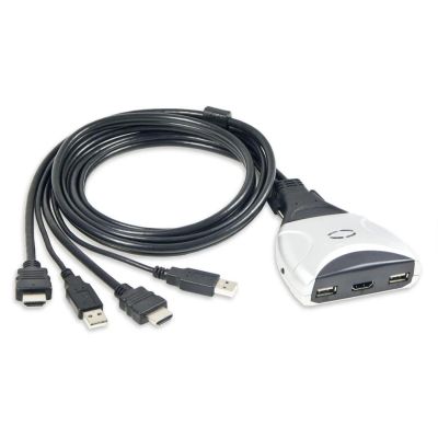 Лот: 3353013. Фото: 1. SYBA 2-port USB/HDMI Compact KVM. Платы расширения, контроллеры, доп. порты