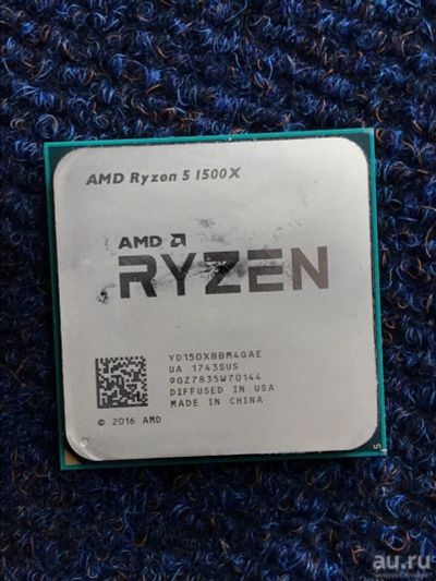 Лот: 12663470. Фото: 1. Процессор AMD Ryzen 5 1500X 4x... Процессоры