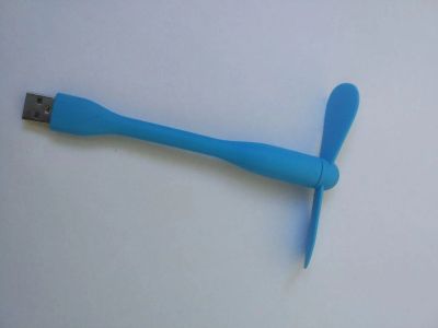 Лот: 11877385. Фото: 1. USB вентилятор, гибкий, синий. Другое (компьютеры, оргтехника, канцтовары)