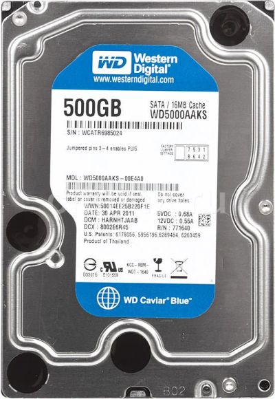 Лот: 17524928. Фото: 1. Жесткий диск HDD 3.5" Western... Жёсткие диски (HDD)