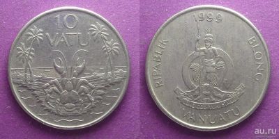 Лот: 13804534. Фото: 1. Вануату 10 вату 1999 состояние. Австралия и Океания