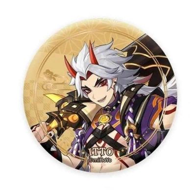 Лот: 24662086. Фото: 1. Значок Genshin Impact Inazuma... Другое (сувениры, подарки)