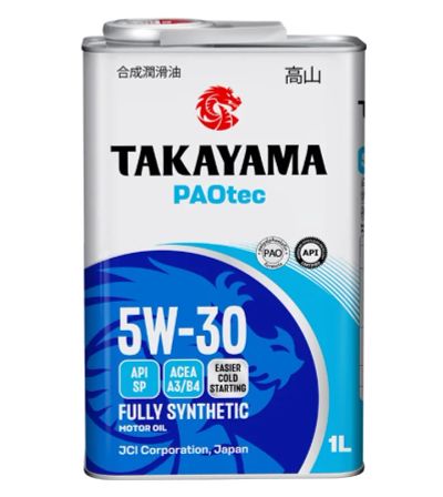 Лот: 25432320. Фото: 1. Масло моторное Takayama 5w30 PAOtec... Масла, жидкости