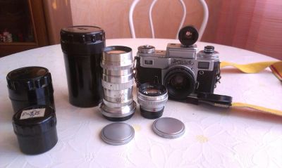Лот: 5308572. Фото: 1. Комплект: Киев 4, Юпитер 11(4... Плёночные дальномерные, шкальные
