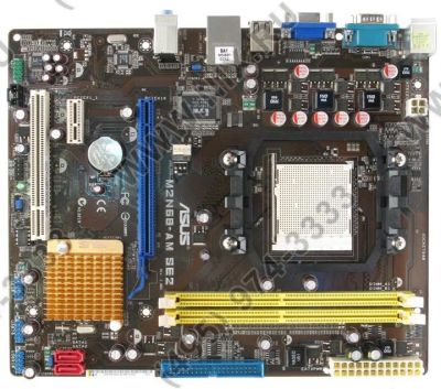 Лот: 11422299. Фото: 1. Материнская плата ASUS M2N68-AM... Материнские платы