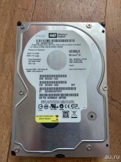Лот: 16346366. Фото: 1. Жесткий диск 300Gb western digital... Жёсткие диски (HDD)