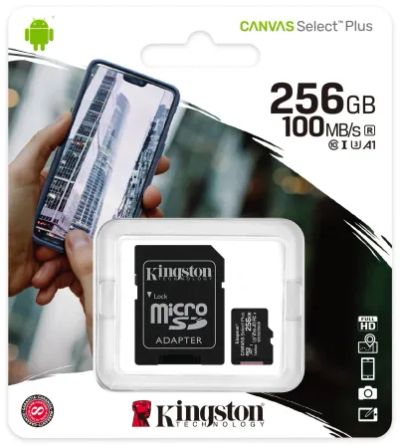Лот: 19861692. Фото: 1. Kingston, microSD, Class 10, 256... Карты памяти