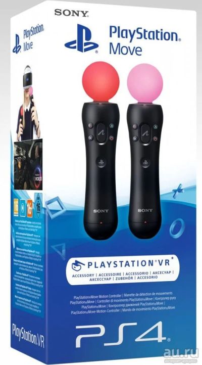 Лот: 12817797. Фото: 1. Комплект из двух Move для Playstation... Аксессуары для игровых приставок, консолей, геймпады