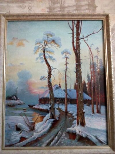 Лот: 12699306. Фото: 1. Продам картину Черкашин М. "Зимний... Картины, гравюры