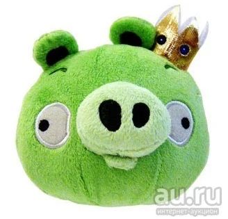 Лот: 7454240. Фото: 1. Свинка angry birds в короне. Мягкие