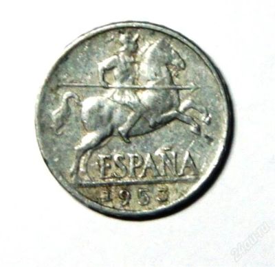 Лот: 2249513. Фото: 1. Испания. 10 центов 1953 г.(209... Европа