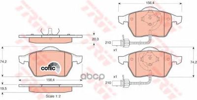 Лот: 21874506. Фото: 1. Колодки Передние Audi A4 (B5-B7... Другое (автозапчасти)
