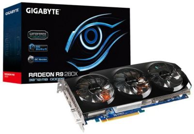 Лот: 4139330. Фото: 1. Видеокарта Gigabyte Radeon R9... Видеокарты