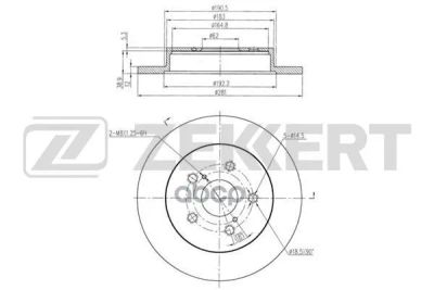 Лот: 21853580. Фото: 1. Диск Торм. Зад. Bs-6191 Zekkert... Другое (автозапчасти)
