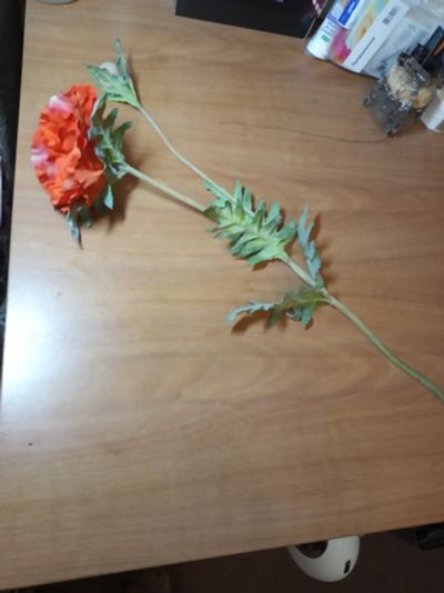 Лот: 17077477. Фото: 1. искусственный цветок "Мак", 1... Искусственные и сувенирные цветы