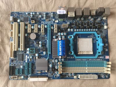 Лот: 12048681. Фото: 1. Материнская плата Gigabyte Socket-AM3... Материнские платы