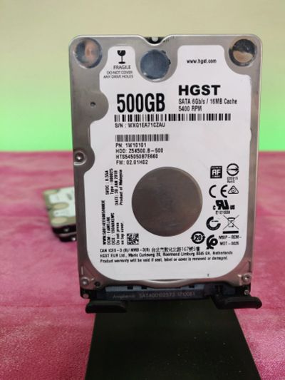 Лот: 22848674. Фото: 1. HDD 500Gb/HGST/SATA/2,5"/5400... Жёсткие диски (HDD)