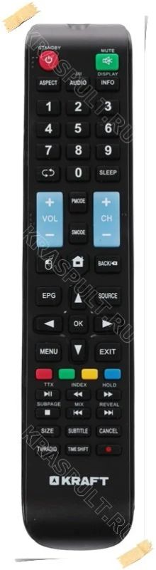 Лот: 15907399. Фото: 1. Пульт KRAFT KTV-3202LEDT2WL, KTV-4302LEDT2WL. Пульты ДУ