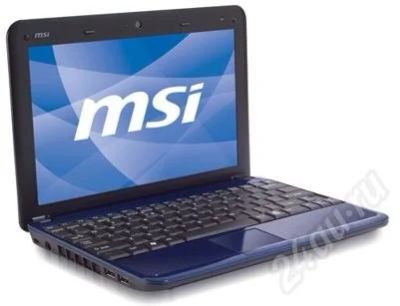 Лот: 190186. Фото: 1. Нетбук MSI Wind U100 Синий. Ноутбуки