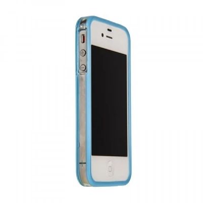 Лот: 3672194. Фото: 1. бампер iPhone 4 4G 4GS Apple бирюзовый... Чехлы, бамперы
