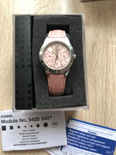 Лот: 16706684. Фото: 1. Женские часы Casio розовые. Оригинальные наручные часы