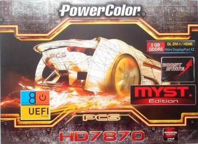 Лот: 3140908. Фото: 1. Продана! 2Gb PowerColor HD7870... Видеокарты