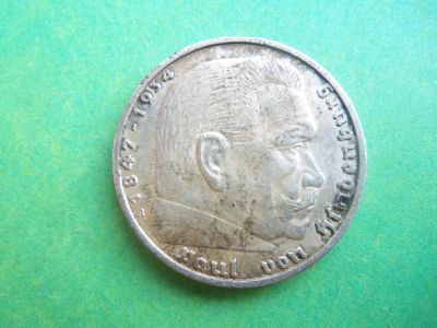 Лот: 7685066. Фото: 1. 5 марок 1936 А,серебро,фашистская... Германия и Австрия