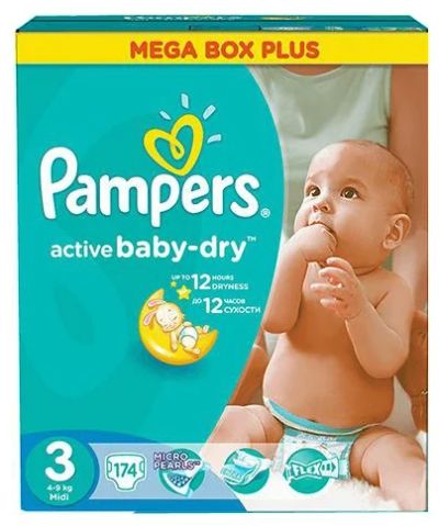 Лот: 6201231. Фото: 1. Подгузники Pampers Active Baby... Детская гигиена