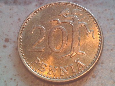 Лот: 5524933. Фото: 1. монета Финляндия 20 пенни, 1982. Европа