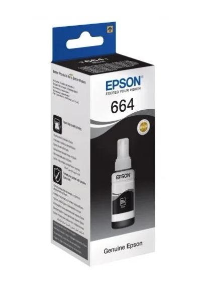 Лот: 18856257. Фото: 1. Чернила Epson T6641 black для... Картриджи, расходные материалы