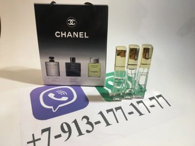 Лот: 10918584. Фото: 1. Набор Chanel By Chanel 3*15ml... Мужская парфюмерия
