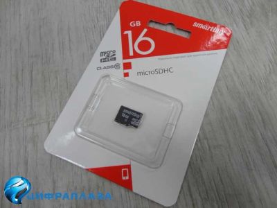 Лот: 16264240. Фото: 1. 16Gb карта памяти Smartbuy microSD... Карты памяти