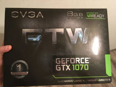 Лот: 16868112. Фото: 1. Gtx 1070 EVGA FTW. Видеокарты