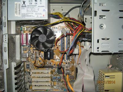 Лот: 5002675. Фото: 1. ASUS P5P800 c Pentium 2800. Материнские платы