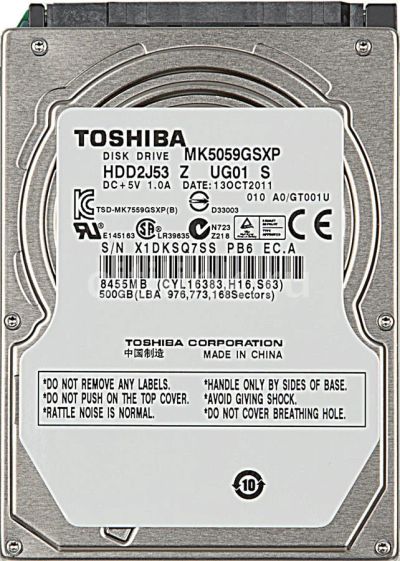 Лот: 14825046. Фото: 1. 500Gb жесткий диск для ноутбука... Жёсткие диски (HDD)