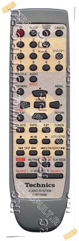 Лот: 16105451. Фото: 1. Пульт TECHNICS EUR7702080. Пульты ДУ