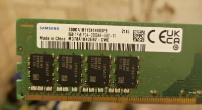 Лот: 19959395. Фото: 1. DDR4 samsung 8gb 1rx8 pc4-3200aa-ua2-11. Оперативная память