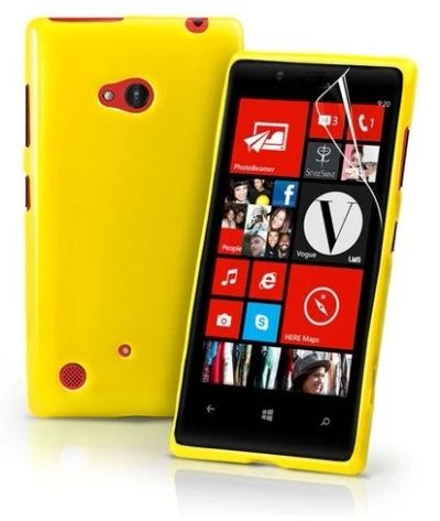 Лот: 3659997. Фото: 1. Nokia Lumia 720 Кейс желтый... Чехлы, бамперы