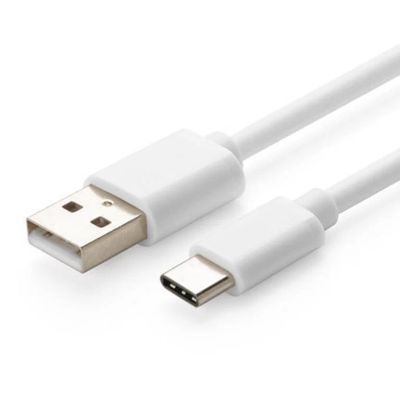 Лот: 8878599. Фото: 1. Дата-кабель USB Type-C, белый. Дата-кабели, переходники