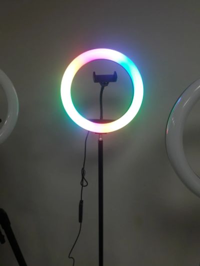 Лот: 16557317. Фото: 1. Светодиодное кольцо 26см RGB со... Другое (аксессуары, расходные материалы)