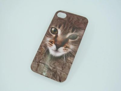 Лот: 4143138. Фото: 1. Чехол для iPhone 4 "Animals" кот. Чехлы, бамперы
