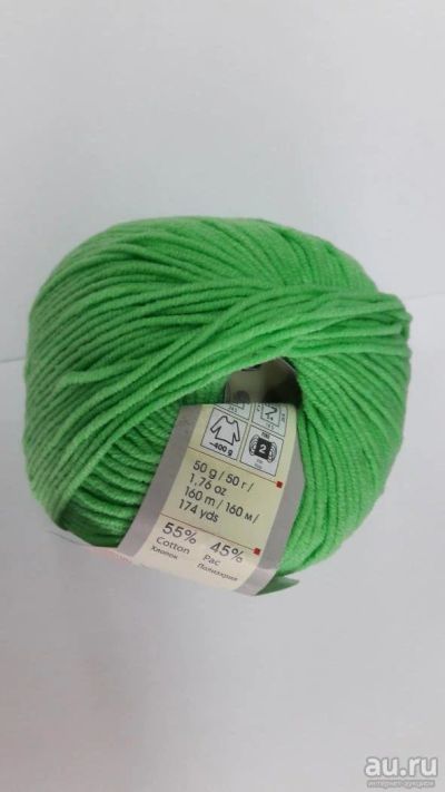 Лот: 8017785. Фото: 1. Пряжа Yarn Art Jeans состав 55... Ткани, нитки, пряжа