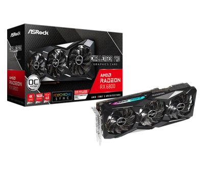 Лот: 23321545. Фото: 1. ASRock AMD Radeon RX 6800 Challenger... Видеокарты