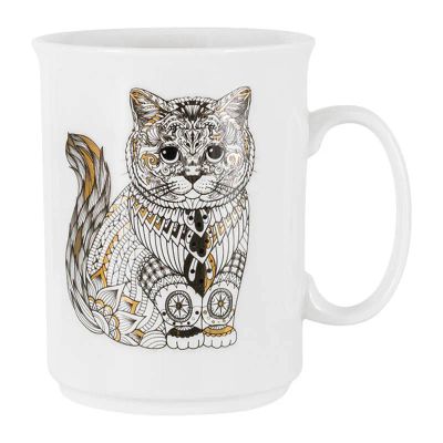 Лот: 25342705. Фото: 1. Кружка Anna lafarg Wild Кот. Кружки, стаканы, бокалы