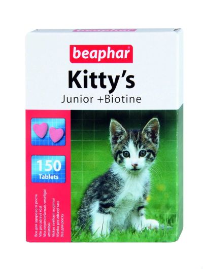 Лот: 16213460. Фото: 1. Витамины (Беафар) Kittys Junior... Косметика для животных