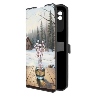 Лот: 25383016. Фото: 1. Чехол Krutoff Eco Book "Верба... Чехлы, бамперы