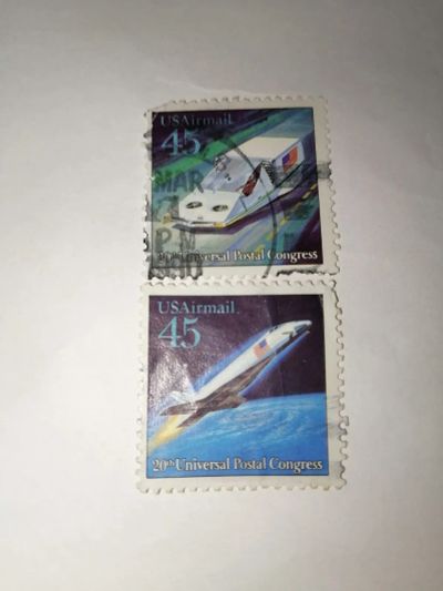 Лот: 24316890. Фото: 1. США. Космос. Авиапочта. Марки