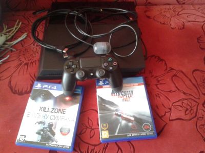 Лот: 3858044. Фото: 1. Sony Playstation 4 и 1 игра killzone... Игровые приставки, консоли